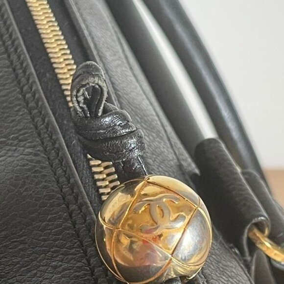 Authentic CHANEL CC Classic Caviar Timeless Flap Shoulder Bag Tote Briefcase - Picture 10 of 15